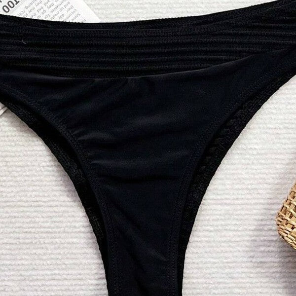 Women's bikini set with sophisticated wrap top and high-waisted briefs Mune Fashion