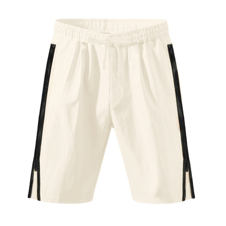 Men's lightweight training shorts with elastic drawstring waistband, side ventilation zippers, and slash pockets Mune Fashion