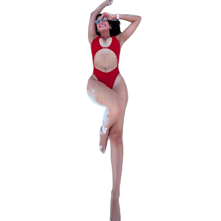 Women's One-Piece Swimsuit with Unique Cut-Out Design Mune Fashion