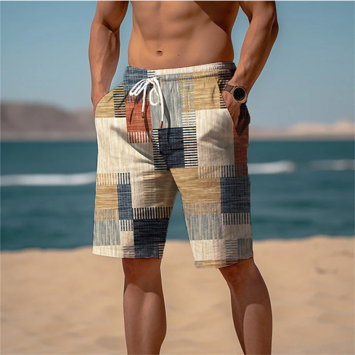 Men's stylish swim shorts with modern graphic pattern Mune Fashion