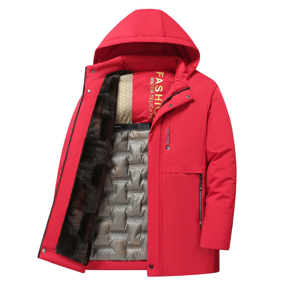 Men's warm padded jacket with hood Mune Fashion