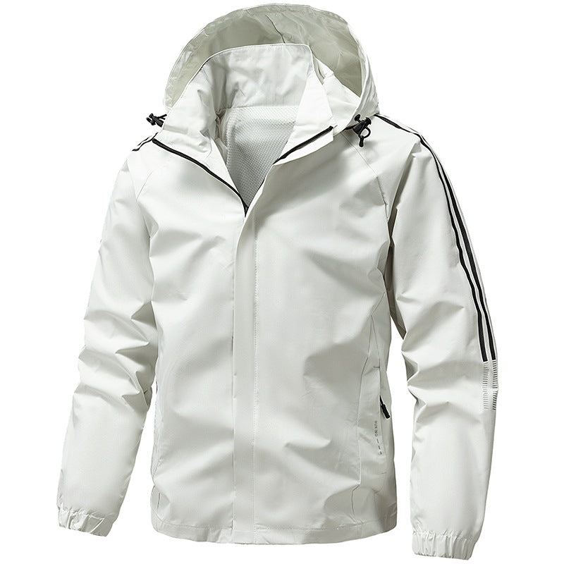 Men's Lightweight Functional Jacket with Adjustable Hood Mune Fashion
