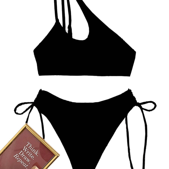 Women One-Sided Bikini with Asymmetrical Cut Mune Fashion