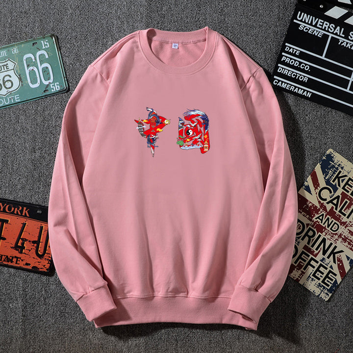 Unisex Oversized Sweatshirt with Round Neck and Subtle Graphic Application Mune Fashion
