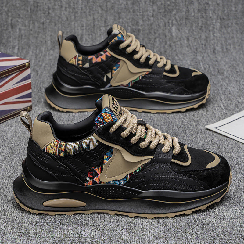 Women's sporty sneakers with geometric upper material and cushioning profile sole Mune Fashion