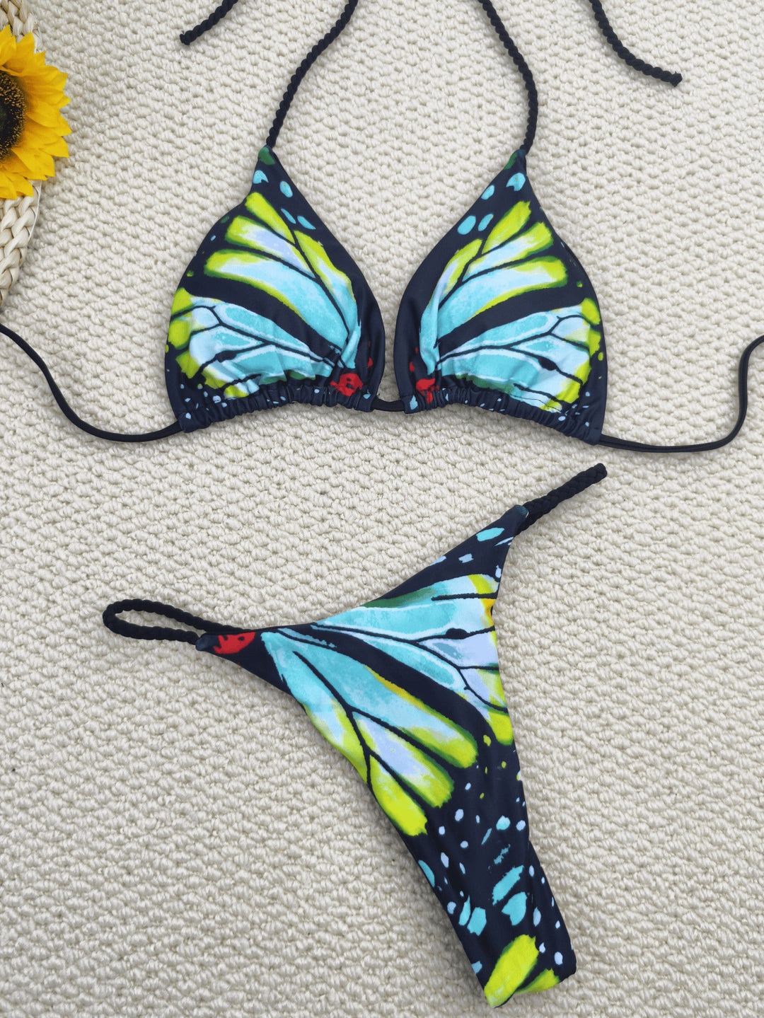 Women's bikini set with trendy butterfly design and adjustable straps Mune Fashion