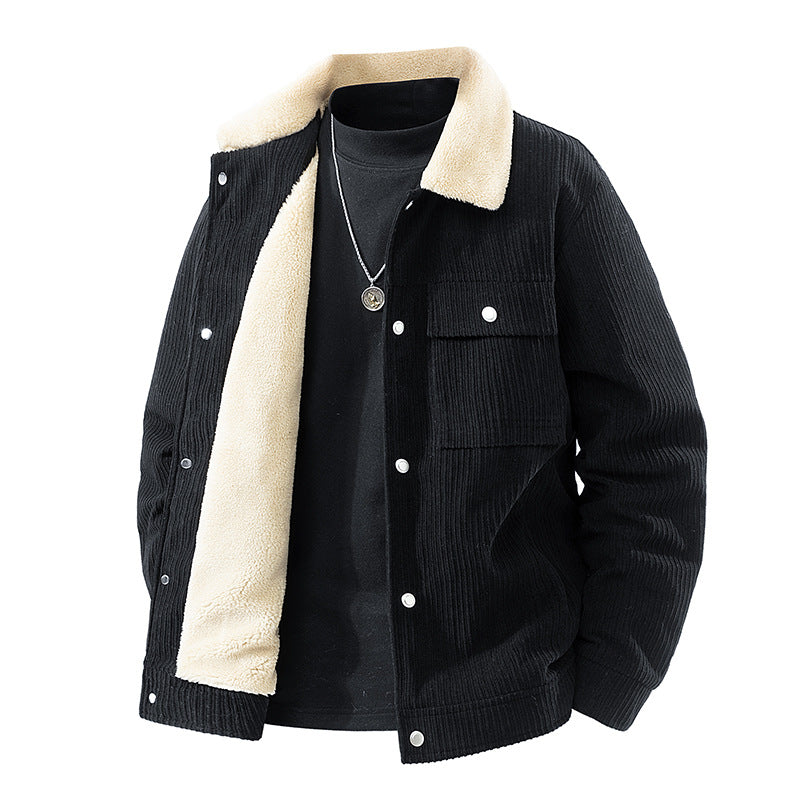 Men's leisure jacket with fleece lining Mune Fashion