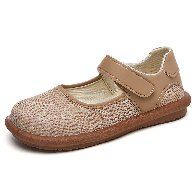 Ladies non breathable Mary-Jane slippers with Velcro closure and ergonomic comfort sole Mune Fashion