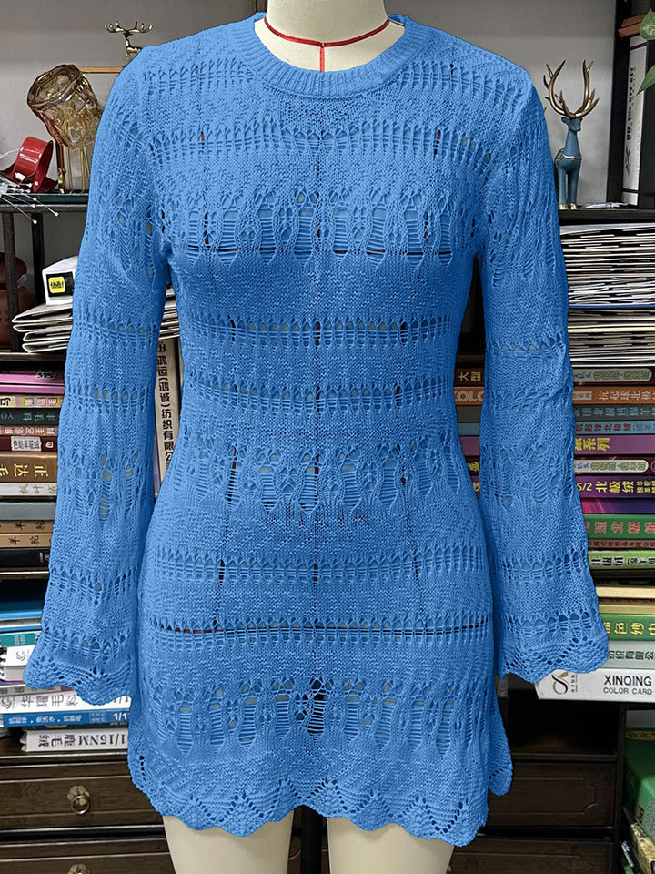 Ladies fashionable crochet dress Mune Fashion