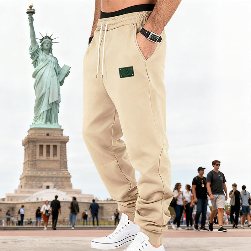 Men's Slim-Fit Sweat Jogger with elastic waistband, drawstring, and ribbed cuffs