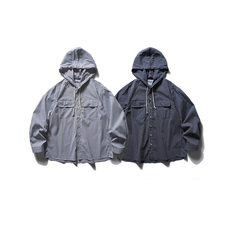 Unisex Oversized Hoodie Overshirt made of cotton blend with chest flaps and continuous button placket Mune Fashion