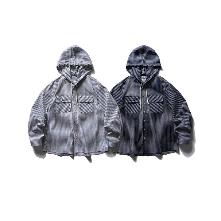 Unisex Oversized Hoodie Overshirt made of cotton blend with chest flaps and continuous button placket Mune Fashion