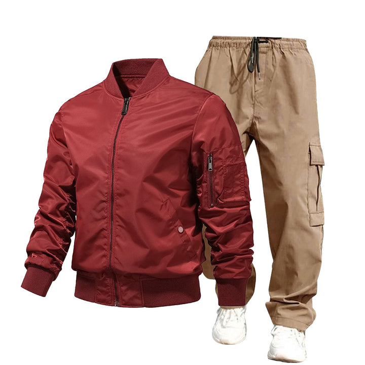 Men's Urban Bomber Jacket and Cargo Pants Set Mune Fashion