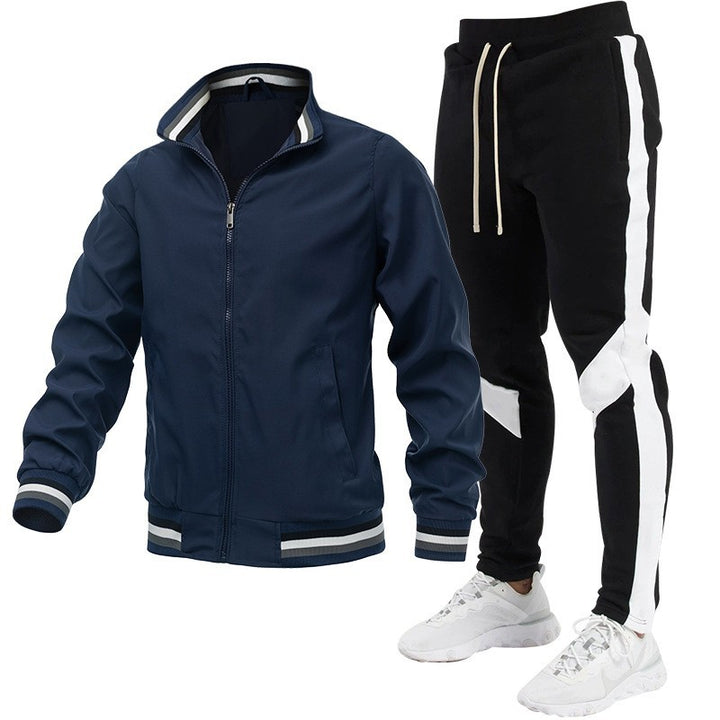 Men's Sporty Track Jacket and Jogging Pants Set Mune Fashion