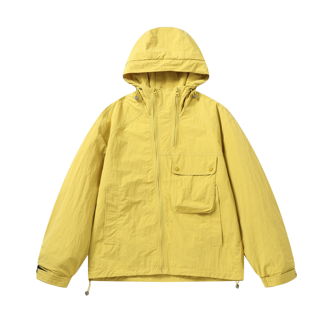 Unisex Lightweight Technical Hoodie in Boxy Cut with Utility Pockets Mune Fashion