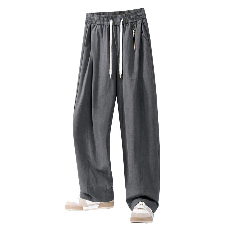 Men's casual pants with elastic waistband and practical pockets Mune Fashion