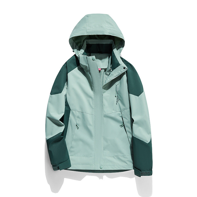 Women's two-layer softshell outdoor jacket with removable fleece inner layer and hood Mune Fashion