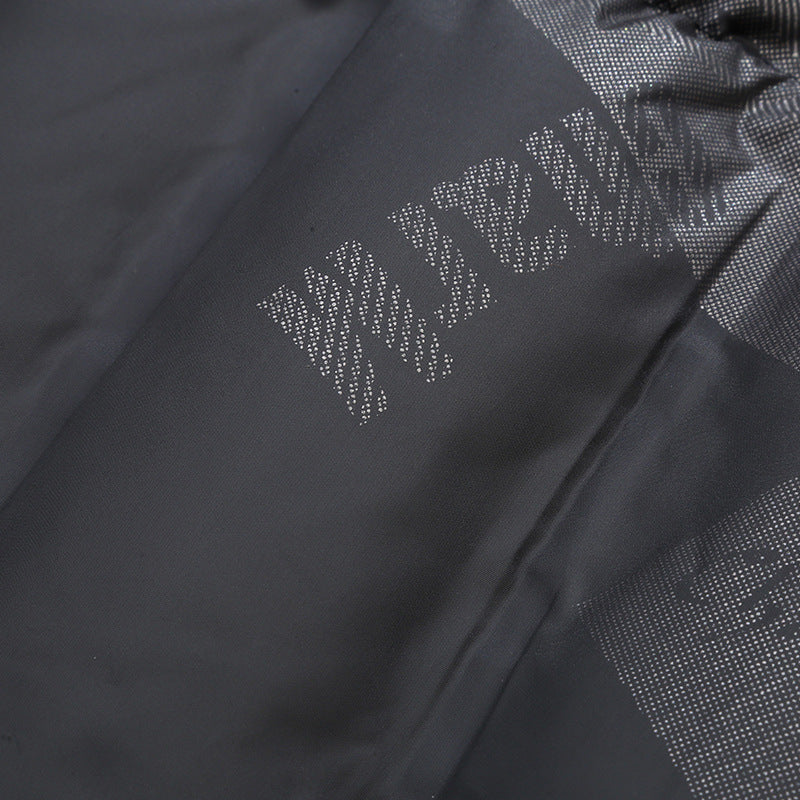 Men's Water-Repellent Hooded Parka with Minimalist Design and Concealed Zipper Mune Fashion