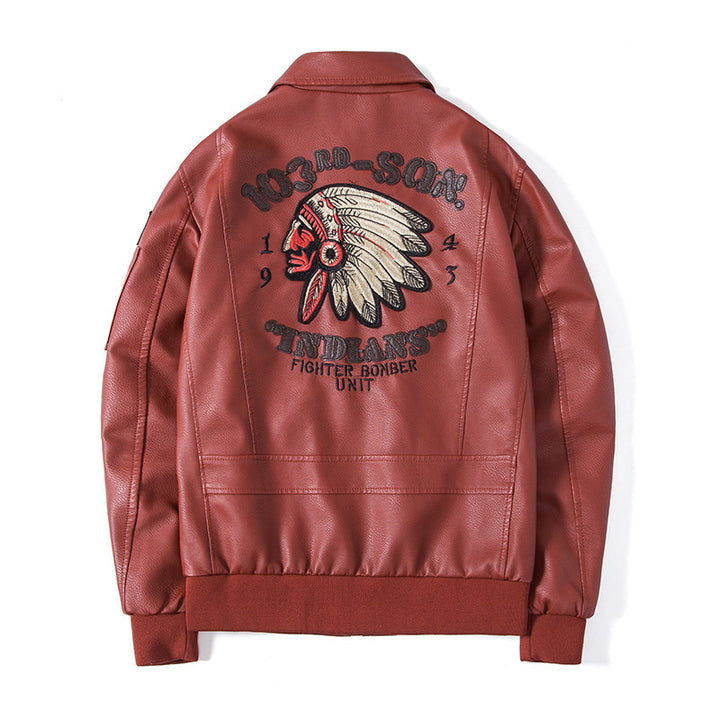 Men's Fashion Bomber Jacket with Embroidered Details Mune Fashion