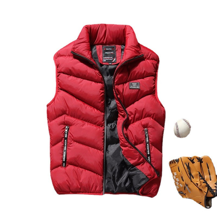 Men's quilted vest with high collar and thermal filling Mune Fashion