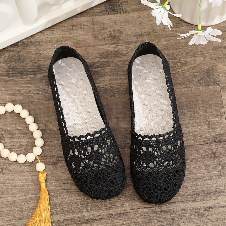 Ladies elegant and breathable lace shoes Mune Fashion