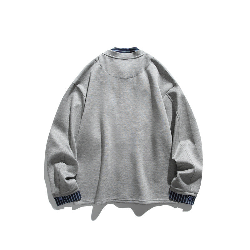 Men's two-layer transitional jacket with integrated shirt insert Mune Fashion