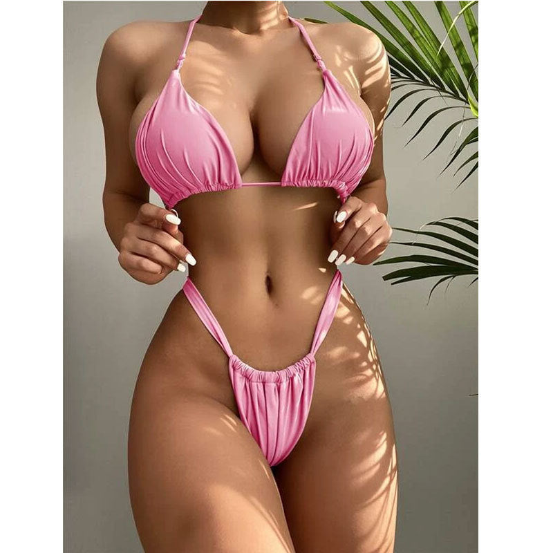 Ladies triangle bikini with high leg cut Mune Fashion