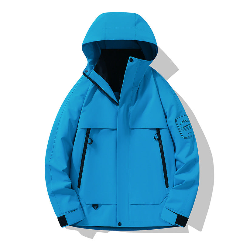 Men's multifunctional waterproof softshell rain jacket with removable fleece inner jacket Mune Fashion