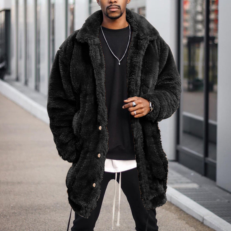 Men's Fashion Teddy Jacket with Lockable Pockets and High Thermal Insulation Mune