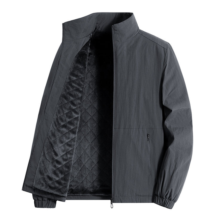 Men's ultralight breathable leisure jacket with mesh inner lining, stand-up collar, and zippered pockets Mune Fashion