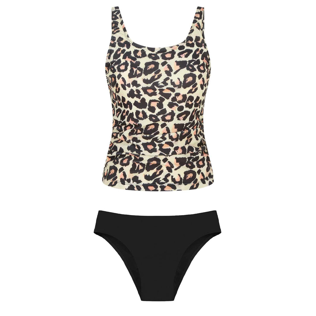 Women's bikini set with floral top and classic bottom Mune Fashion