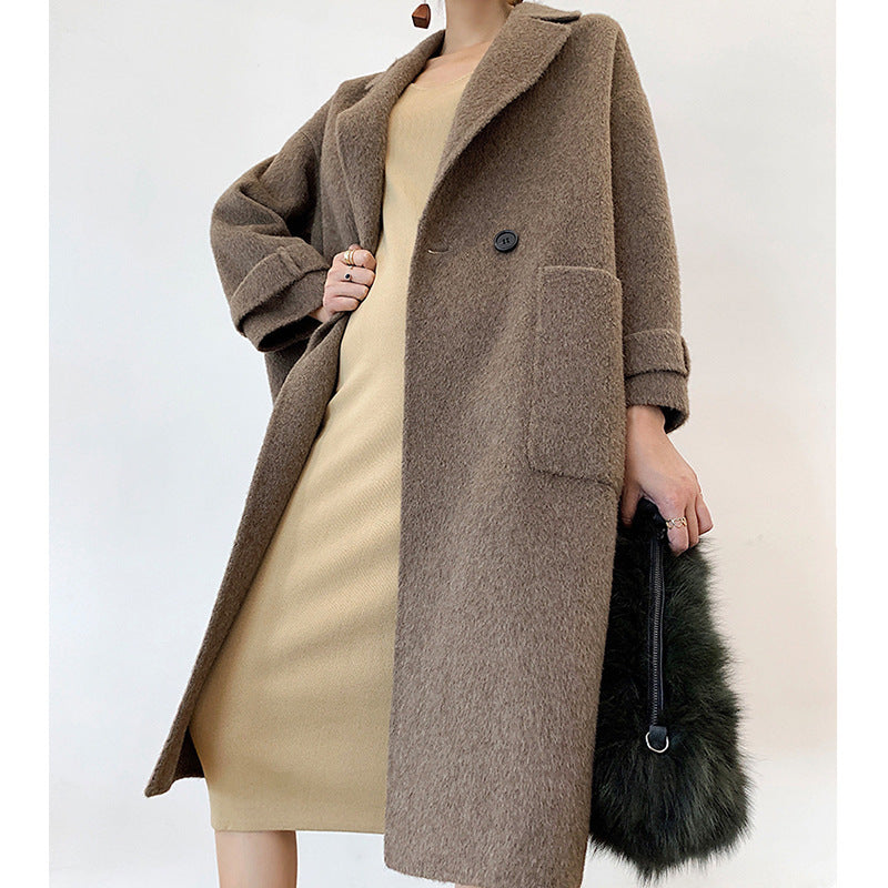 Women Elegant and Comfortable Wool Coat Mune Fashion