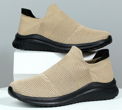 Unisex nan breathable knitted slip-on sneakers with ergonomic memory insole Mune Fashion