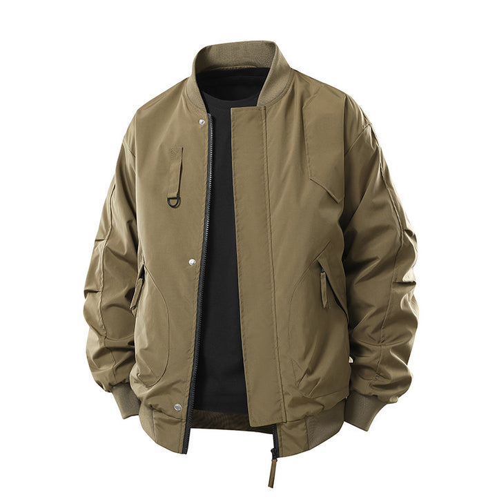 Men's  technical insulated bomber jacket with utility pockets and zip closure Mune Fashion