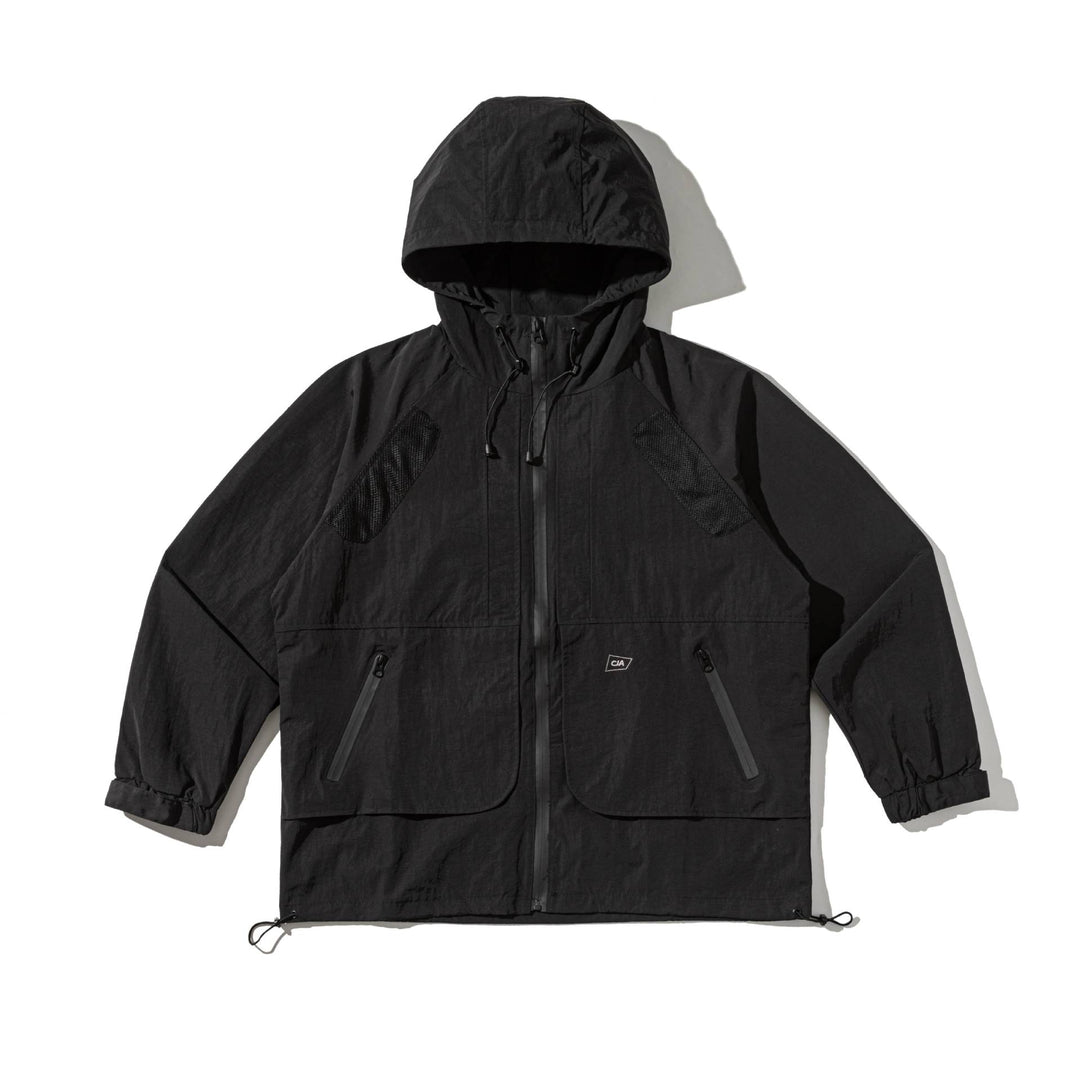 Unisex Technical Parka with Hood, Mesh Ventilation and Adjustable Hem Mune Fashion