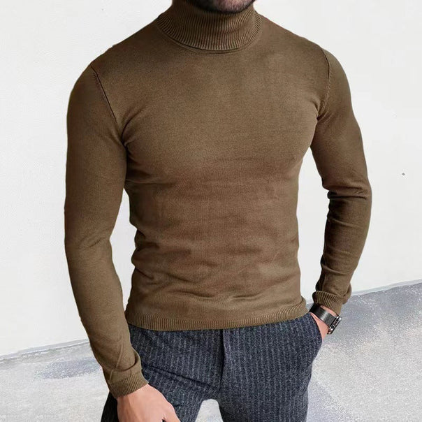 Men's Turtleneck Sweater Made Of High-Quality Cotton with A Pleasant Wearing Feel Mune