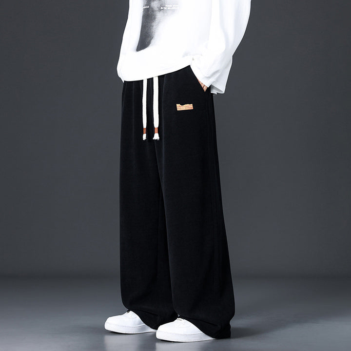 Men's Comfortable Wide Fleece Pants