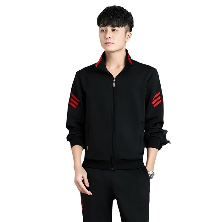 Unisex Modern Training Set in Partner Look with Stand-Up Collar and Slim Jogging Pants Mune Fashion