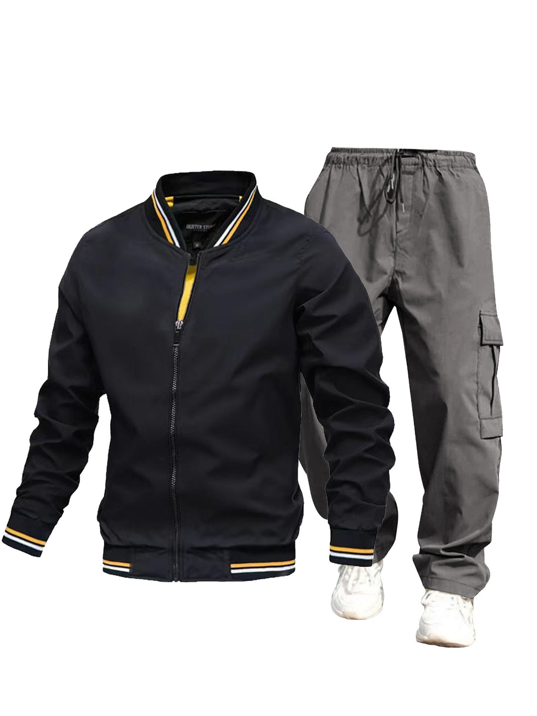 Men's sporty jacket and cargo pants set Mune Fashion