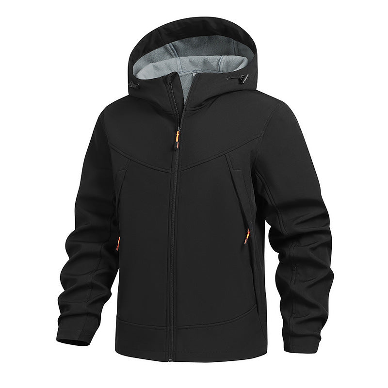 Men's Functional Transition Jacket with Adjustable Hood Collar Mune Fashion