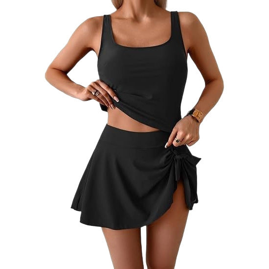 Ladies Tankini Set with Skirt Mune Fashion