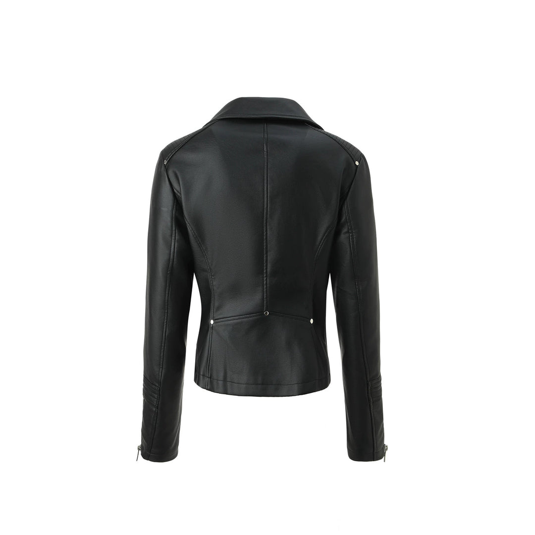 Ladies Classic Biker Jacket Mune Fashion