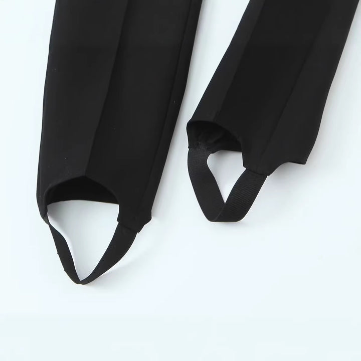 Ladies tailored suit trousers with crease and ankle strap Mune Fashion