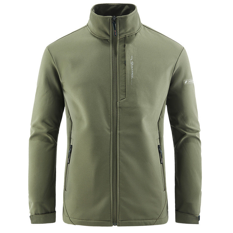 Men's Technical Softshell Jacket with windproof shell, high collar and zip pockets Mune Fashion