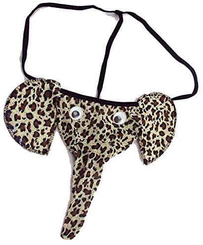 Men's unusual velvet reindeer thong with elastic waistband Mune Fashion