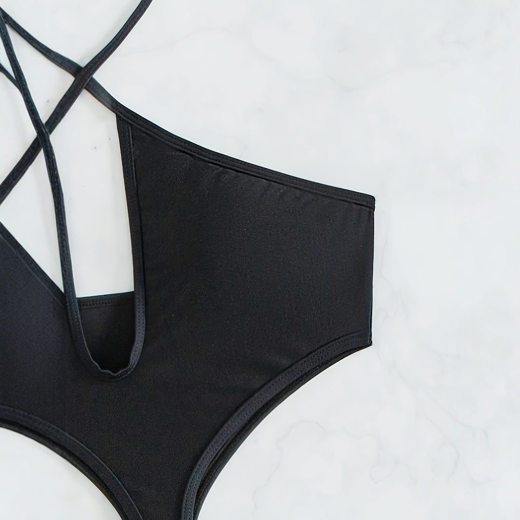 Ladies One-Piece Swimsuit with Trendy Cut-Out Design Mune Fashion