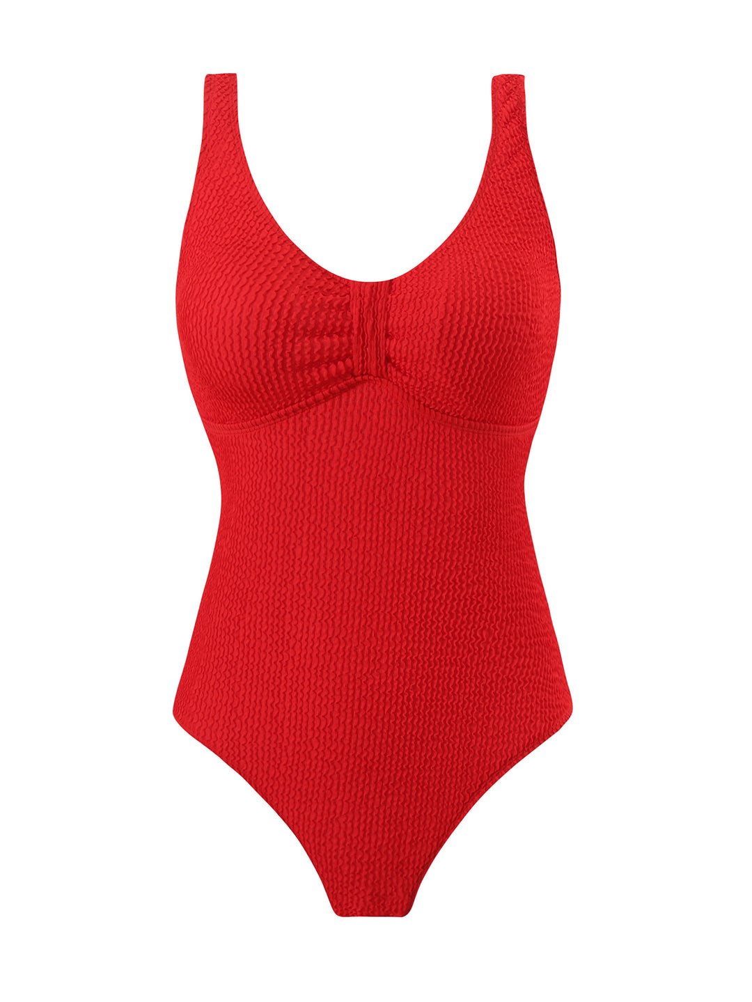 Women High-Quality One-Piece Swimsuit with Waffle Structure Mune Fashion