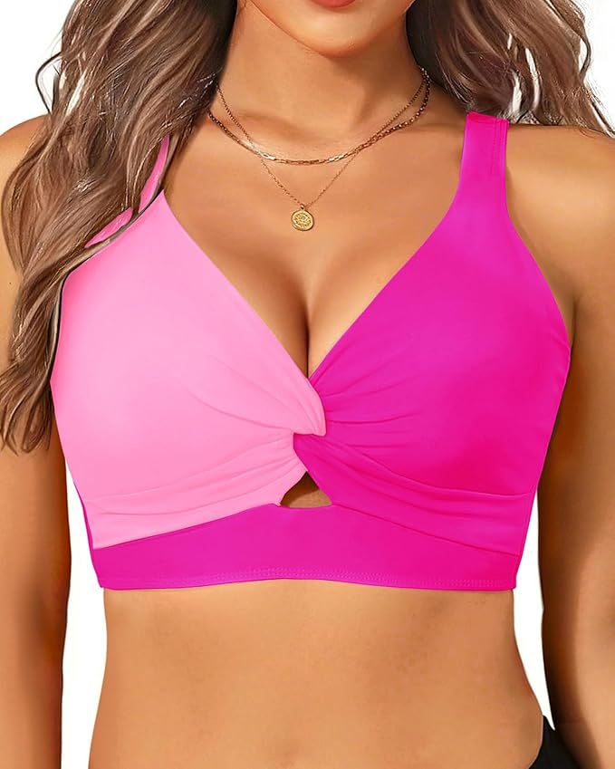 Women's sporty bikini top with floral design Mune Fashion