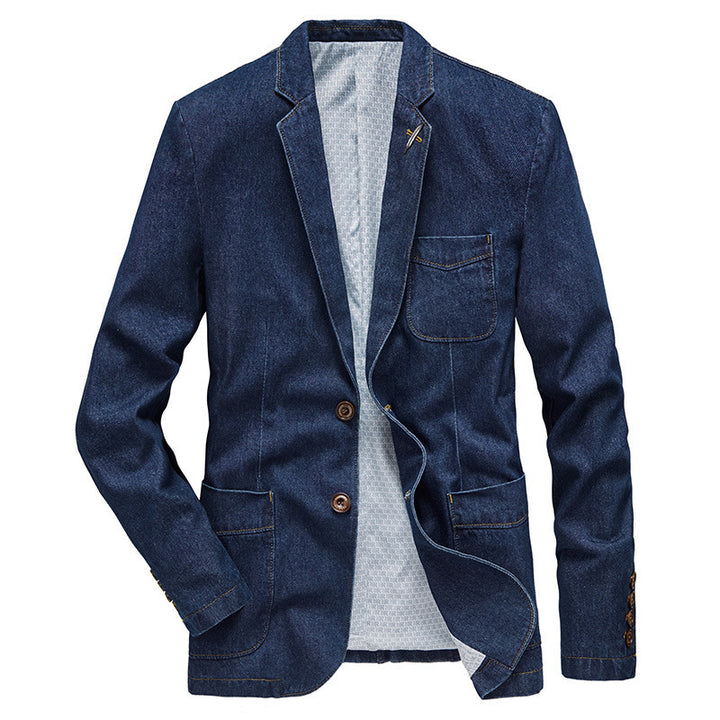 Men's Stylish Denim Blazer Jacket Mune Fashion