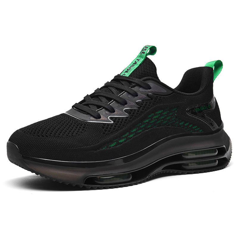 Unisex Air-Cushion Performance Sneaker with visible air chamber, breathable knitted upper and cushioned heel collar Mune Fashion